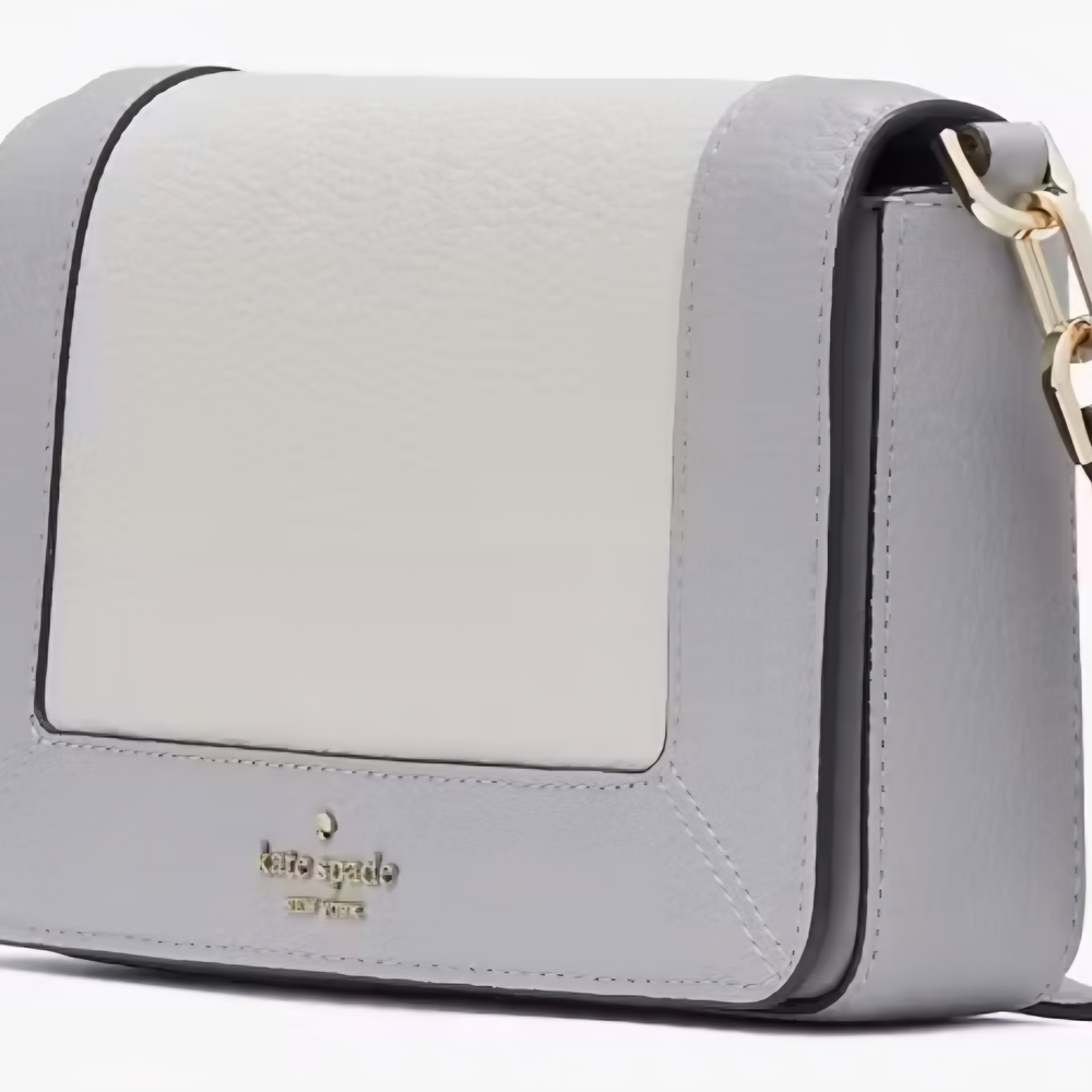 NWT-Still in bag-Kate Spade Lena Color block Mini Flap Crossbody in Gray